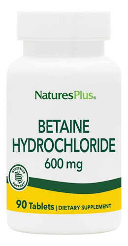 Natures Plus Betaine Hcl (cloridrato) - 600 Mg, 90 Comprimid