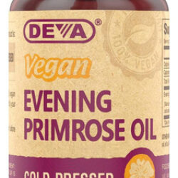 Deva Vegan Evening Primrose Oil, Prensado A Frio, Não Refina