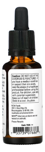 Ear Oil Óleo Ouvido Now Foods 30ml Importado - Imagem 2