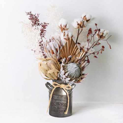 De Vaso Vintage Chique Antigo, Lata Leite Metal Galvaniza - Imagem 9