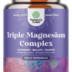 Suplemento De Complexo Triplo De Magnésio 400mg Elemental -