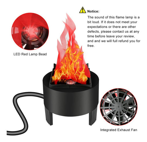 Lâmpada Led De Efeito De Chama De Fogo Artificial - Imagem 8