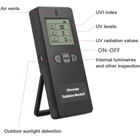 Detector De Radiação Ultravioleta Digital Portátil Ultraviol - Imagem 7