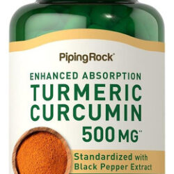 Suplemento De Curcumina E Cúrcuma Piping Rock | 500mg | 120