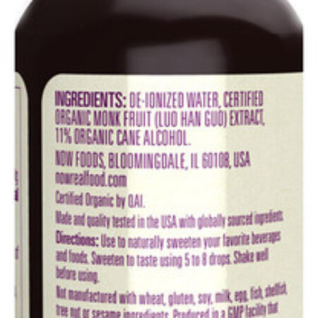 Fruta Dos Monges Now Foods Adoçante Líquido 59ml Monk Fruit - Imagem 3