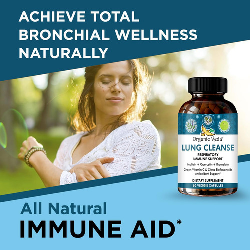 Orgânico Veda Lung Cleanse Suporte Imunológico Respiratório - Imagem 5