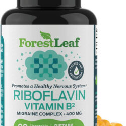 Forestleaf Vitamina B2 Riboflavina, 400 Mg Não Ogm, Supleme