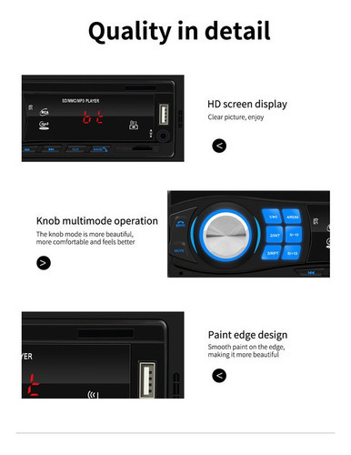 Car Mp3 Bluetooth Call Car Player Rádio Usb Flash - Imagem 7