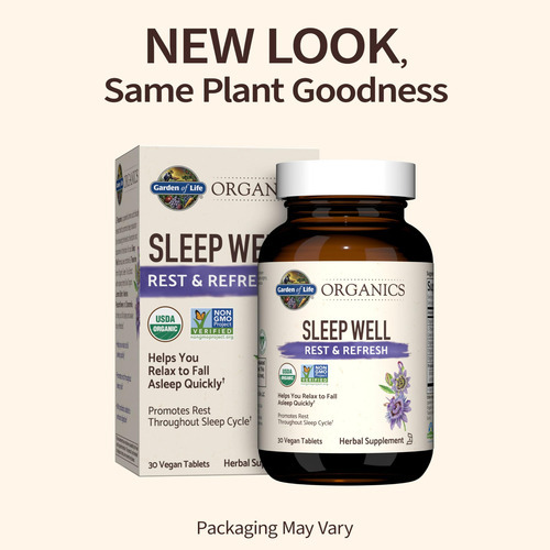Suplemento Garden Of Life Organics Sleep Well 30 Comprimidos - Imagem 2