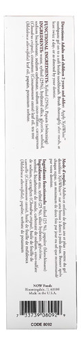 Gel Creme Dental Now Foods Xyliwhite 181g Importado - Imagem 3