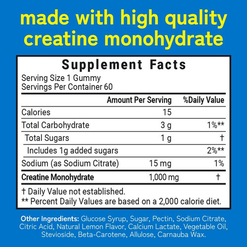 Gomas De Monohidrato De Creatina Kwala Nutrition - Crescimen - Imagem 3