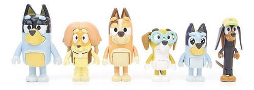 // S 12 Peças De Presente De Brinquedo Modelo Bluey Para - Imagem 3
