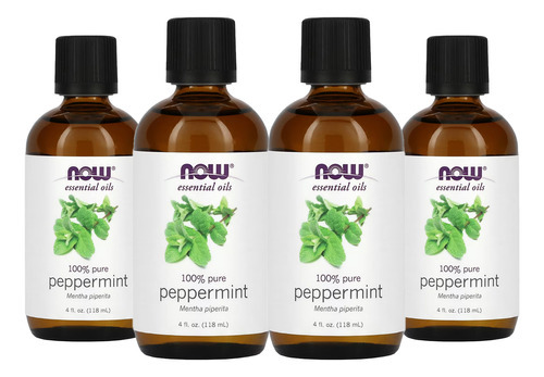 Óleo De Hortelã-pimenta Now Foods Peppermint 118ml 4un