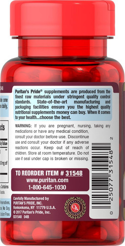 Extrato De Cereja Azeda Puritans Pride 1000 Mg - Imagem 3