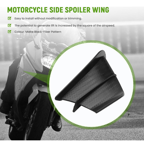 Kit De Asa Aerodinâmica Para Motocicleta Winglet Spoiler Mot - Imagem 6