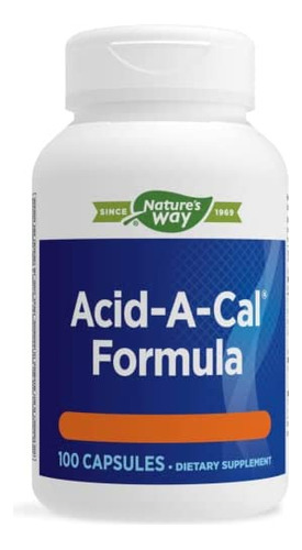 Fórmula Acid-a-cal Da Natures Way, 100 Cápsulas