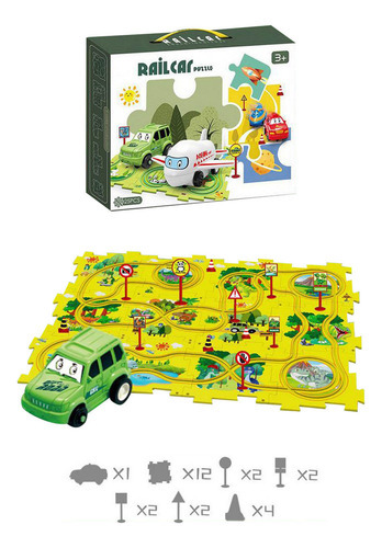 Hhh Ki Puzzle Track Car Play Set, Veículo De Brinquedo - Imagem 2
