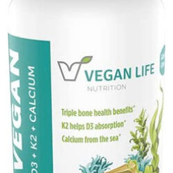 Vegan Life Nutrition Suplementos De Vitamina D3, K2 E Cálci