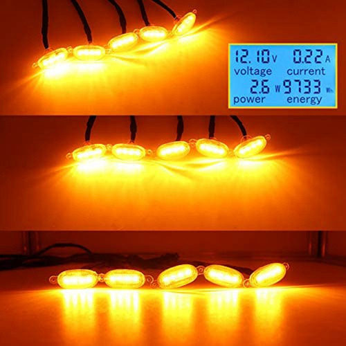 Zz 5 Unidades De Luz De Grade Led Para Pára-choque - Imagem 3