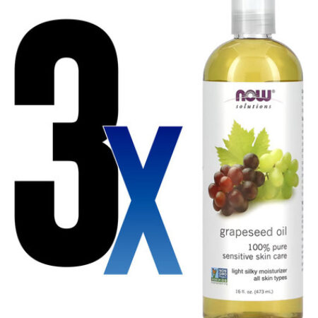 Óleo De Semente De Uva 473ml Now Foods Grapeseed Oil 3un - Imagem 2