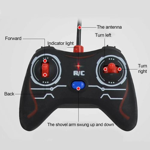 Trator Pá Carregadeira De Metal Controle Remoto - Imagem 7