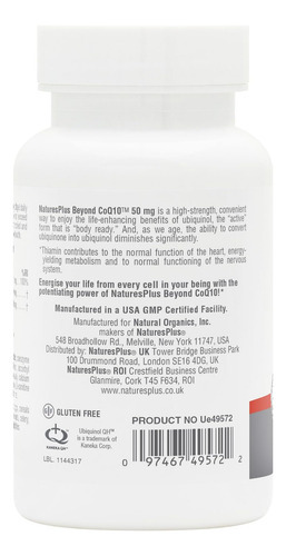 Naturesplus Beyond Coq10 50 Mg - 30 Cápsulas Gelatinosas - F - Imagem 4