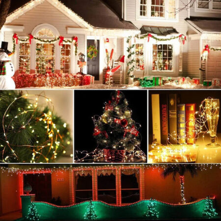 1 Solar String Lights Decoração De Natal Ao Ar Livre 20m 200 - Imagem 9