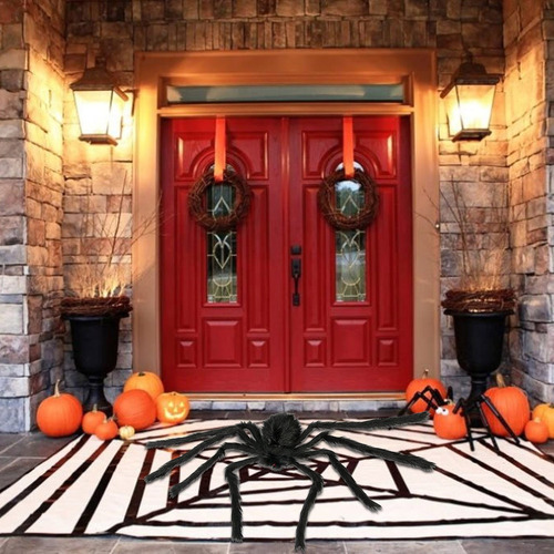 Decoração De Festa De Halloween Da Aranha Assombrada Casa Su - Imagem 4