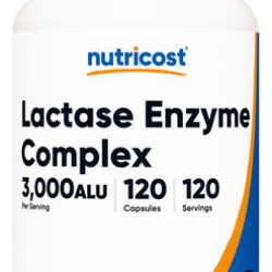Suplemento Nutricost Lactase Enzyme Complex 3.000 Fcc Alu 12