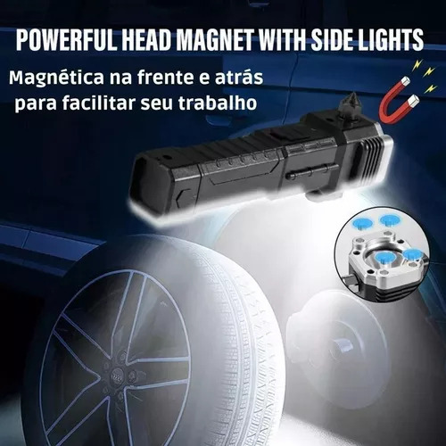 Melhor Lanterna Mais Forte Do Mundo 4 Leds 5 Em 1rd, Sos* - Imagem 3