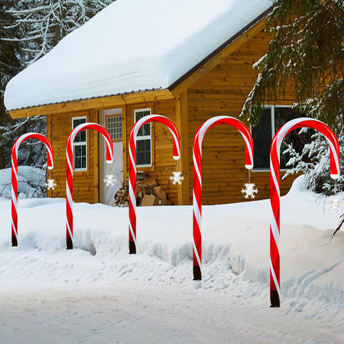 8 Peças De Luzes Solares De Natal Para Decoração De Jardim - Imagem 4