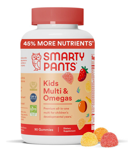 Smartypants Kids Formula Vitaminas De Goma Diárias: Sem Glú