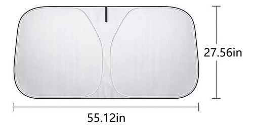 F Portable Car Sunshade Summer Front Windshield Sunshad 0332 - Imagem 3