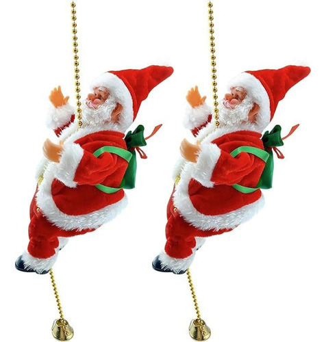 2x Corda De Escalada Musical De Papai Noel Elétrica Engraçad - Imagem 7