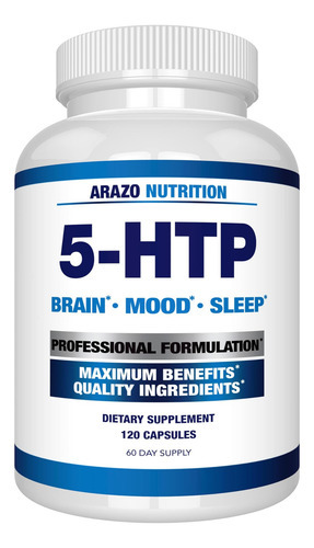 Arazo Nutrition 5-htp 200mg Mais Cálcio Para O Humor, Sono S
