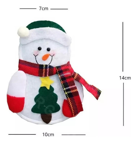 Conjunto De 12 Porta-talheres De Natal, Enfeite Mensal - Imagem 3