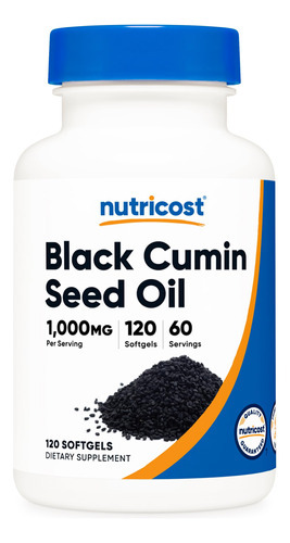 Suplemento Nutricost Óleo De Semente Preta (cominho) 120 Cáp