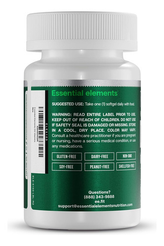 Essential Elements D3 Vitamins 5000 Ui Softgels Com Azeite P - Imagem 6