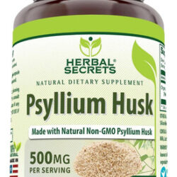 Suplemento De Casca De Psyllium De Segredos De Ervas | 500mg