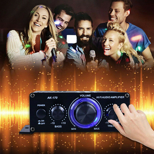 Amplificador De Potência De Áudio Estéreo Ak-170 Mini Hifi 2 - Imagem 5