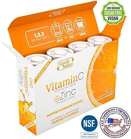 Vitamina C Signify Nature 1000 Mg 10 Comprimidos Efervescent - Imagem 2