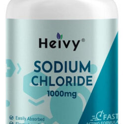Heivy Cloreto De Sódio 1000mg - Comprimidos De Sal Puro, Con