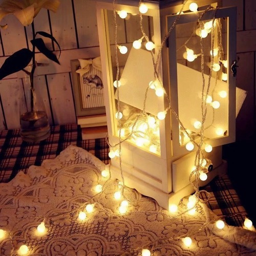 Para Cordão Bolinhas 10m 100 Bolas Branco Quente Leds 8 - Imagem 9