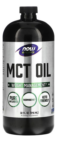 Óleo De Mct Now Foods 946 Ml Puro Importado