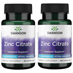 Citrato De Zinco Swanson - Suplemento Mineral Que Promove Vi