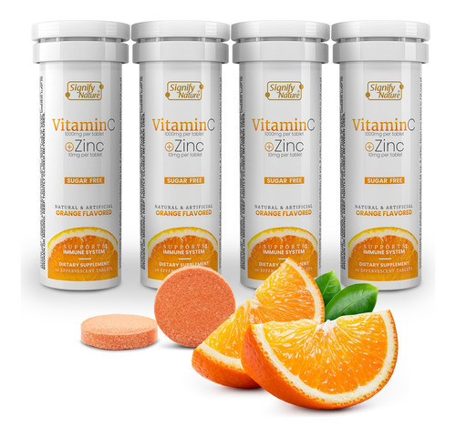 Vitamina C Signify Nature 1000 Mg 10 Comprimidos Efervescent