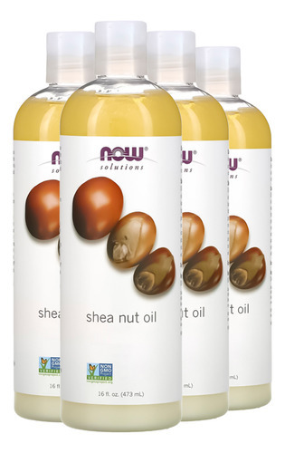 Óleo De Noz De Karité Now Foods 473 Ml Importado 4un