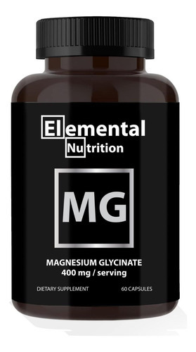 Glicinato De Magnésio Nutricional Elementar - 400 Mg Por Cáp