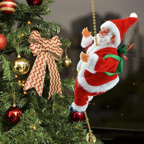 2x Corda De Escalada Musical De Papai Noel Elétrica Engraçad - Imagem 6