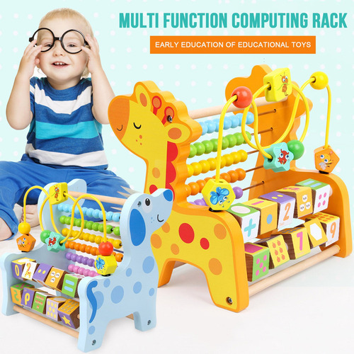 Moldura De Cálculo Multifuncional De Madeira U Kids Educati - Imagem 4